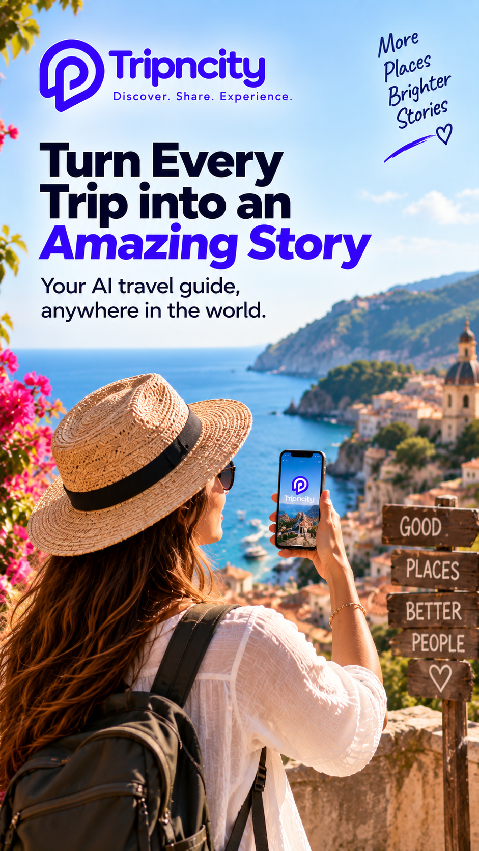 Tripncity app home screen